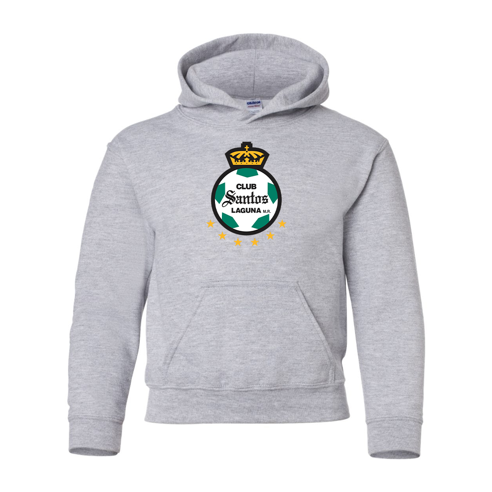 Youth Santos Laguna Soccer Gildan Heavy Blend  Hooded Sweatshirt