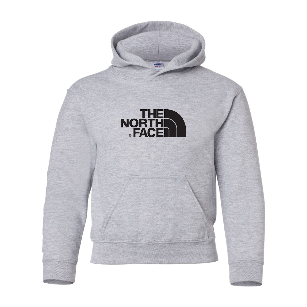 Youth  The North Face Black Gildan Heavy Blend  Hooded Sweatshirt