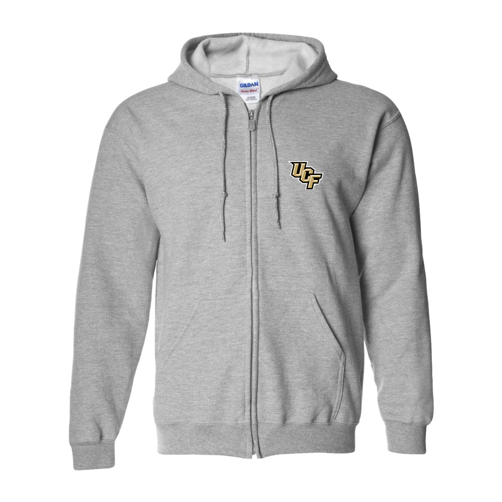 Men's Central Florida Knights  Gildan  Heavy Blend Full Zip Hooded Sweatshirt