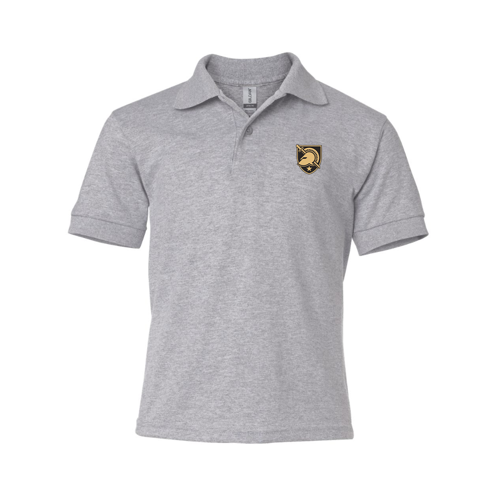 Youth   Army Black Knights  Gildan Dry Blend Jersey Polo