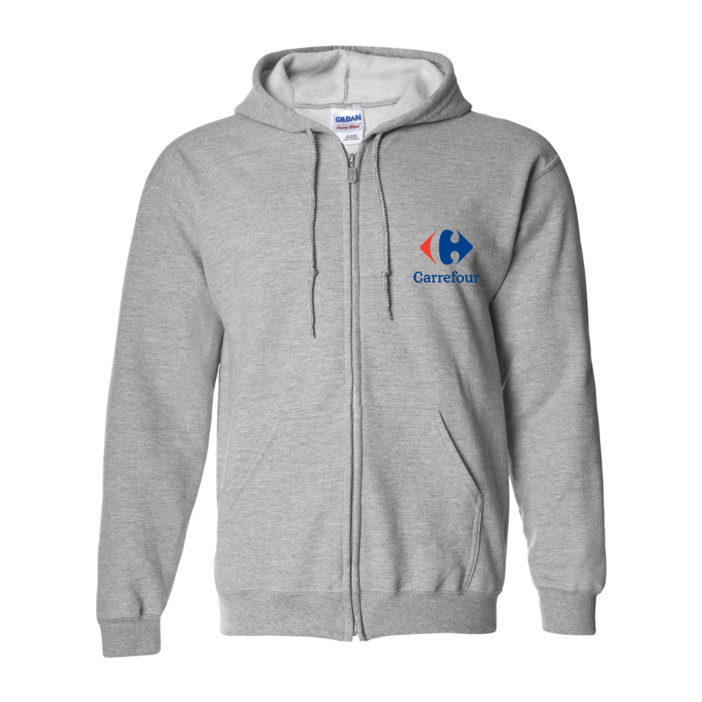 Men's Carrefour  Gildan  Heavy Blend Full Zip Hooded Sweatshirt