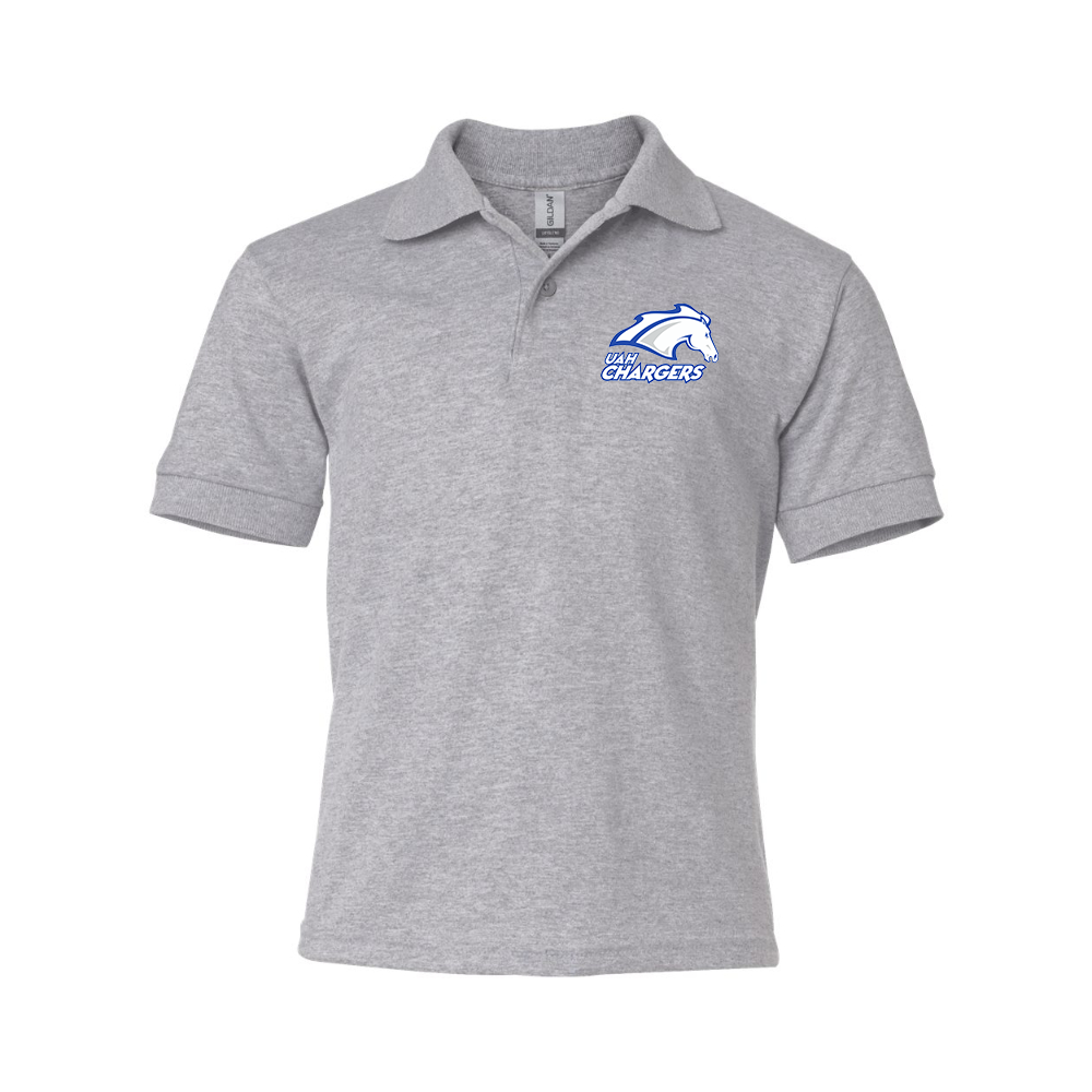 Youth Alabama Huntsville Chargers Gildan Dry Blend Jersey Polo