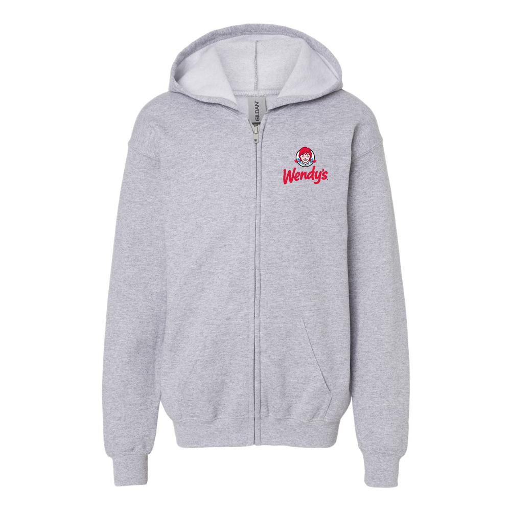 Youth  Wendy_s  Gildan Heavy Blend Full Zip Hooded Sweatshirt