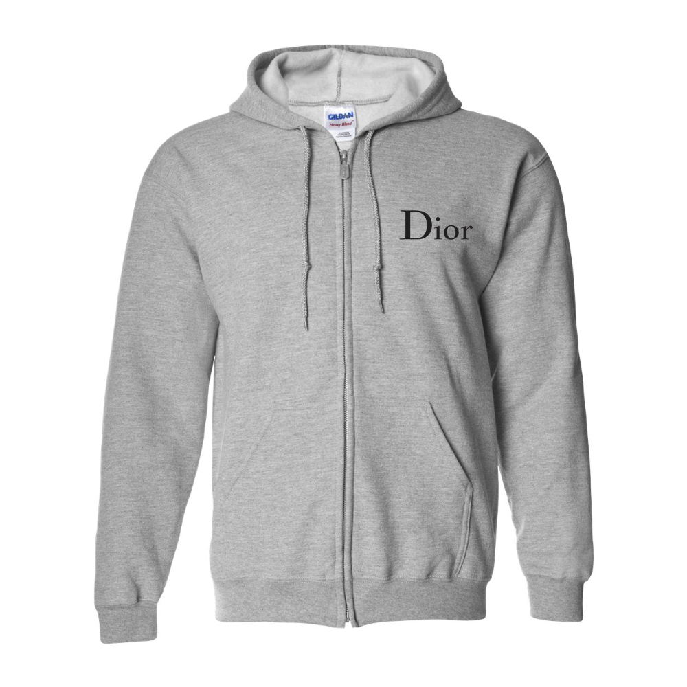 Men's Dior Gildan  Heavy Blend Full Zip Hooded Sweatshirt