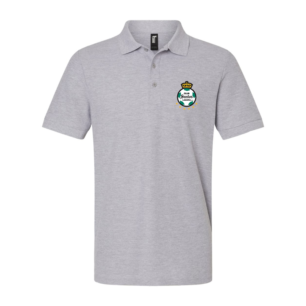 Men's Santos Laguna Soccer Gildan Hammer Pique Polo