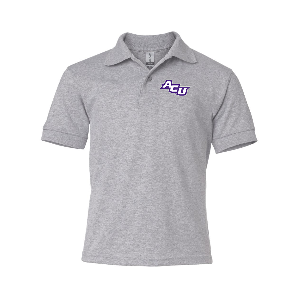 Youth Abilene Christian Wildcats   Gildan Dry Blend Jersey Polo
