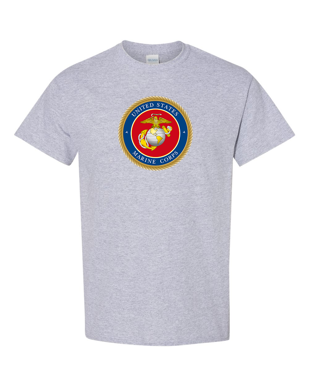 Men's USMC Emblem Gildan Heavy Cotton T-Shirt