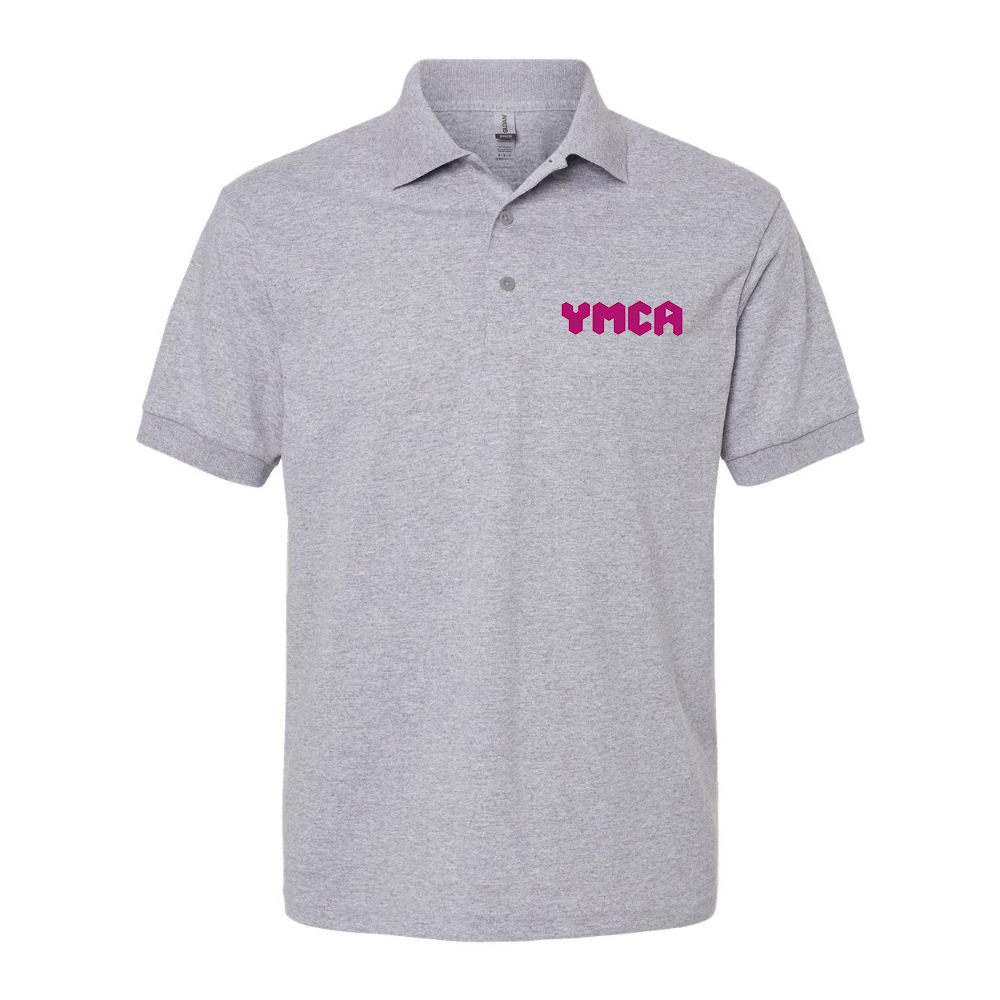 Men's YMCA Mauve Dry Blend Jersey Polo