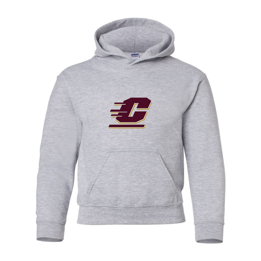 Youth Central Michigan Chippewas  Gildan Heavy Blend  Hooded Sweatshirt