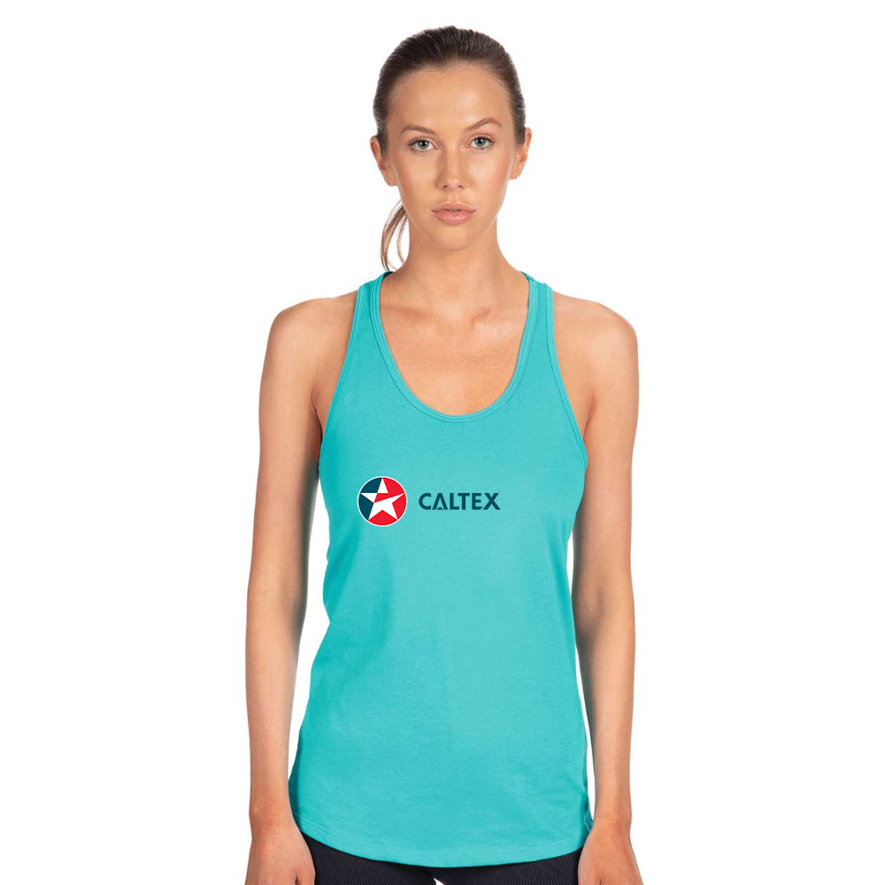 Women's  Caltex Gas Station  Next Level Ideal Racerback Tank