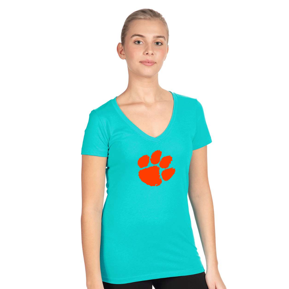 Women's Clemson Tigers Next Level V-Neck T-Shirt