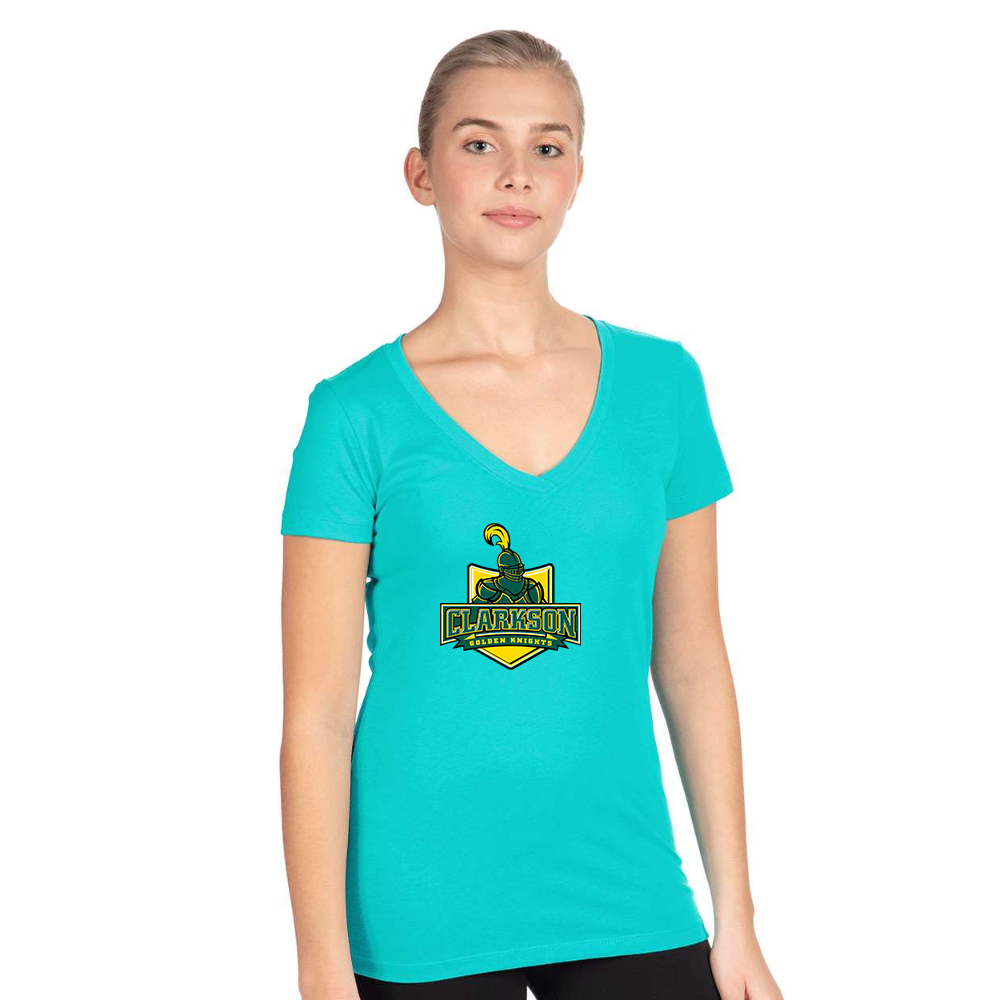 Women's Clarkson Golden Knights Next Level V-Neck T-Shirt