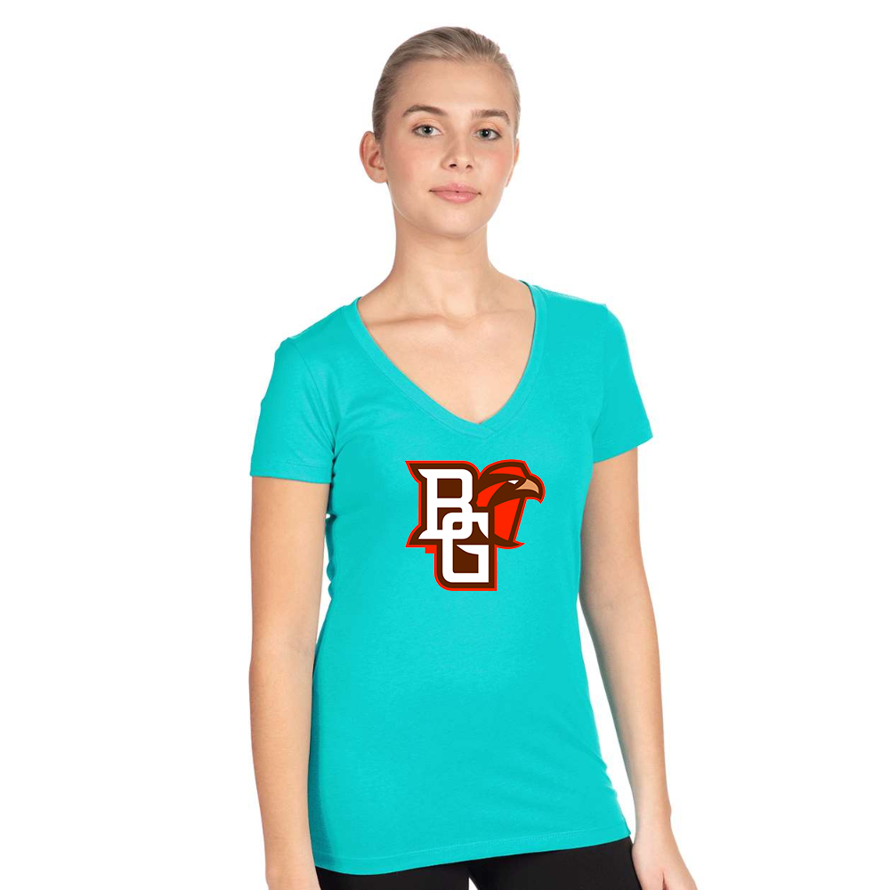 Women's Bowling Green Falcons Next Level V-Neck T-Shirt