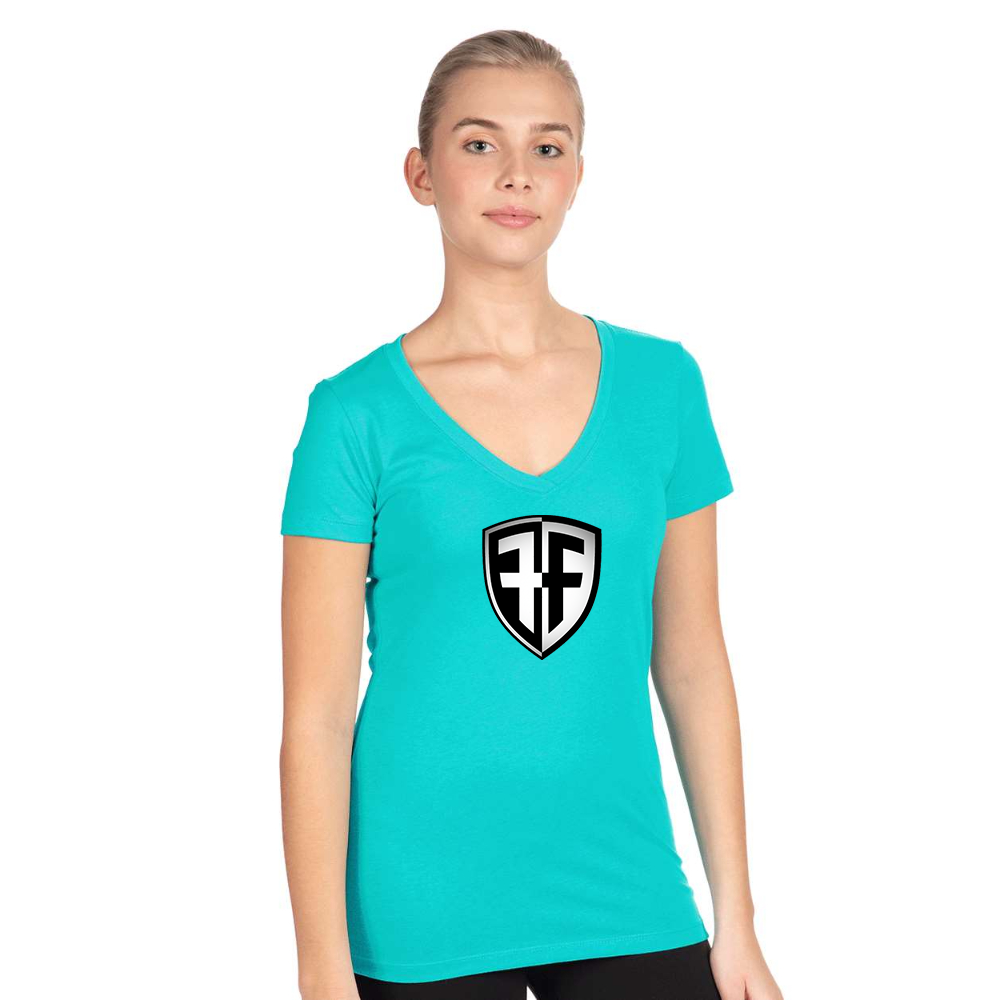 Women's Foffa Bike   Next Level V-Neck T-Shirt