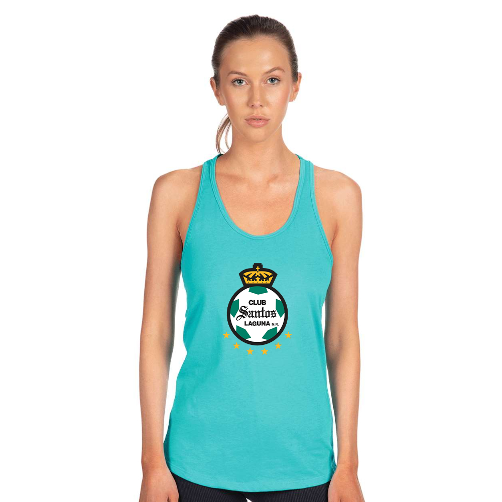 Women's Santos Laguna Soccer Next Level Ideal Racerback Tank