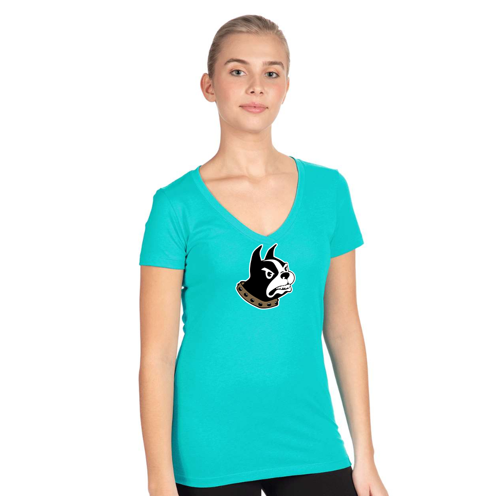 Women's   Woffrd Terriers   Next Level V-Neck T-Shirt