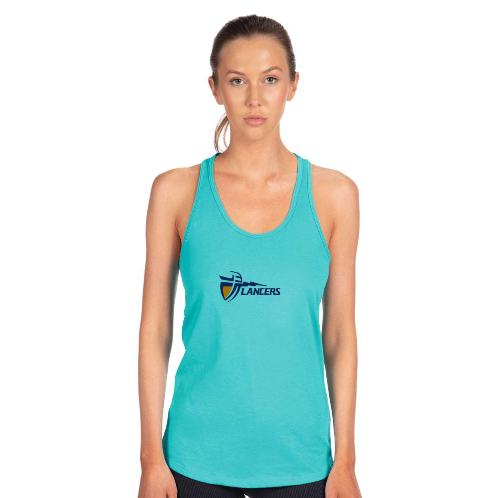 Women's California Baptist Lancers  Next Level Ideal Racerback Tank