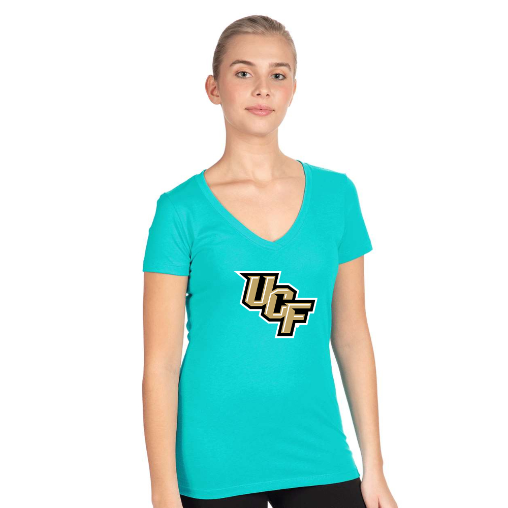 Women's Central Florida Knights  Next Level V-Neck T-Shirt
