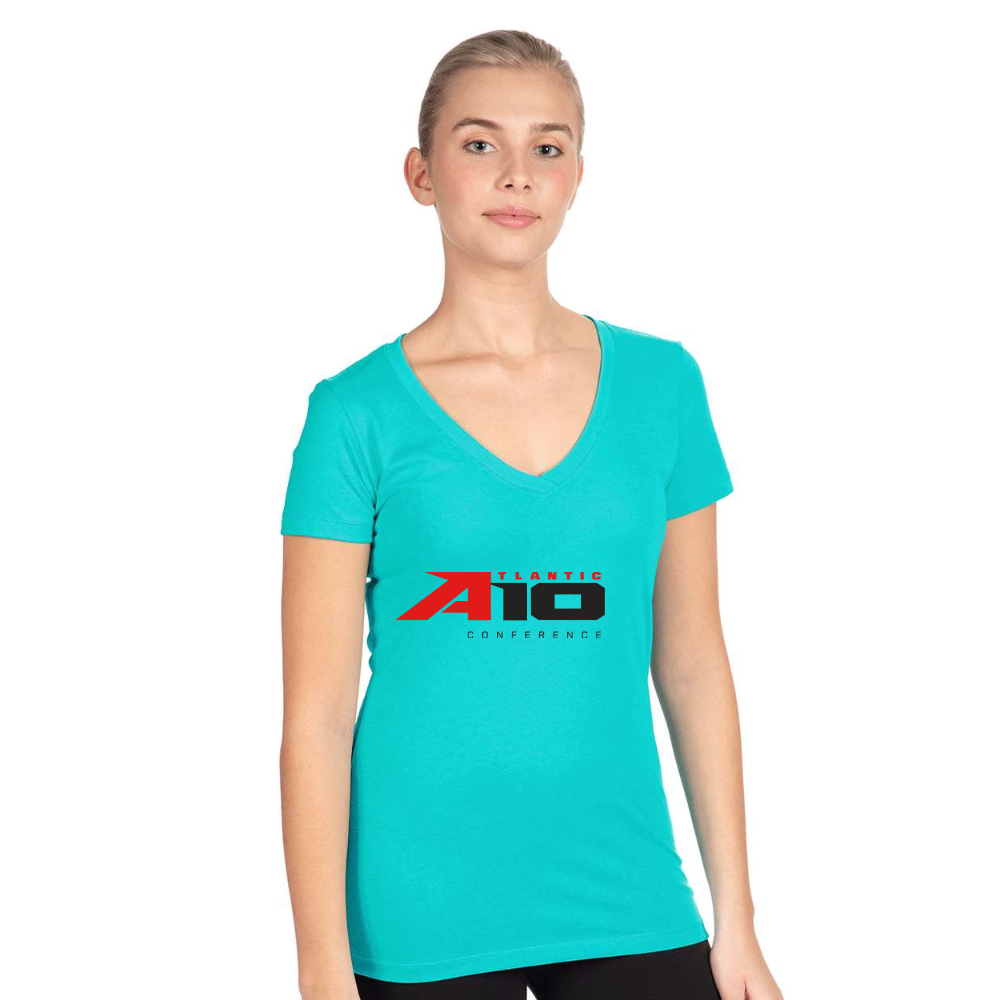 Women's Atlantic 10 Conference  Next Level V-Neck T-Shirt