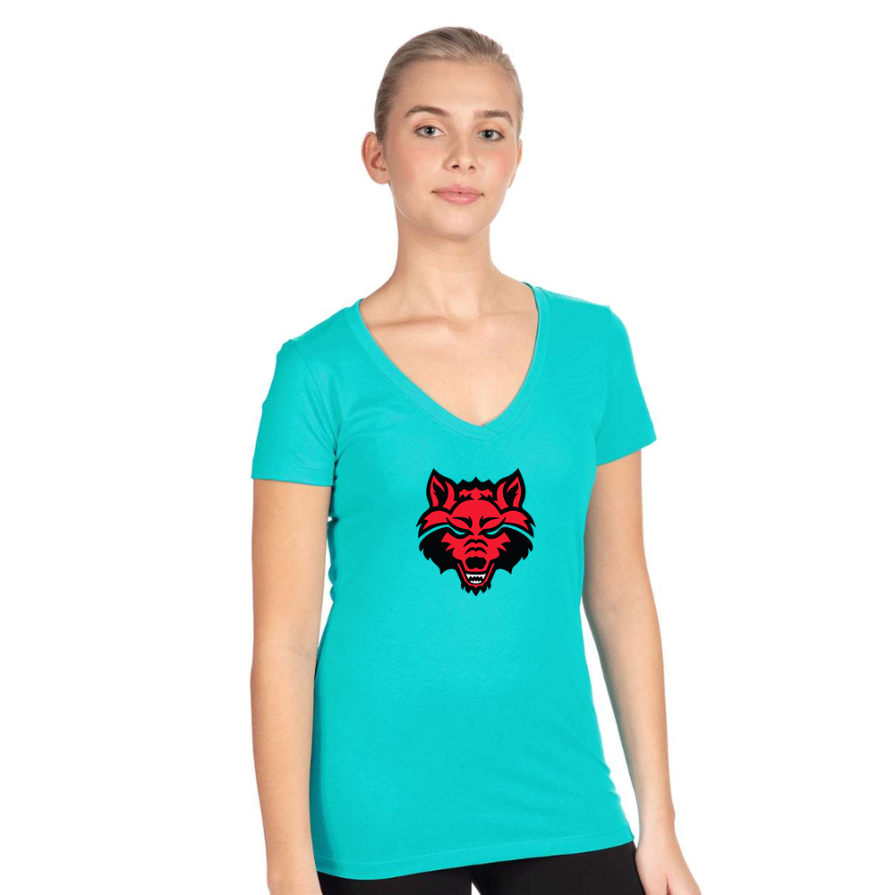 Women's  Arkansas State Red Wolves Next Level V-Neck T-Shirt
