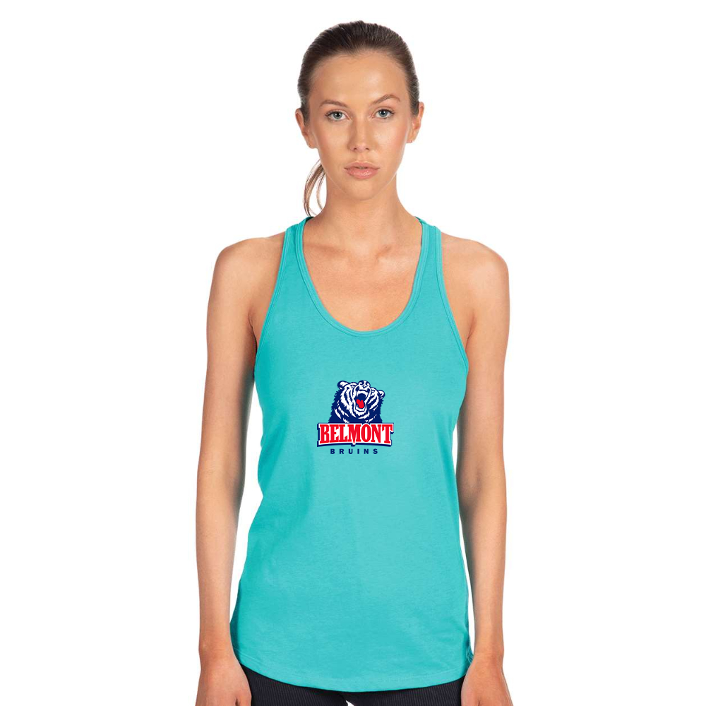 Women's Belmont Bruins  Next Level Ideal Racerback Tank