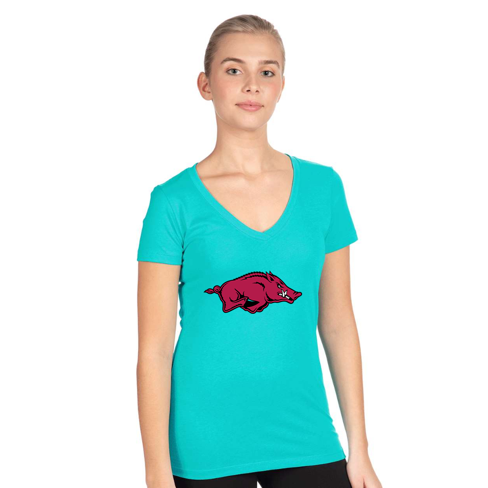 Women's   Arkansas Razorbacks Next Level V-Neck T-Shirt