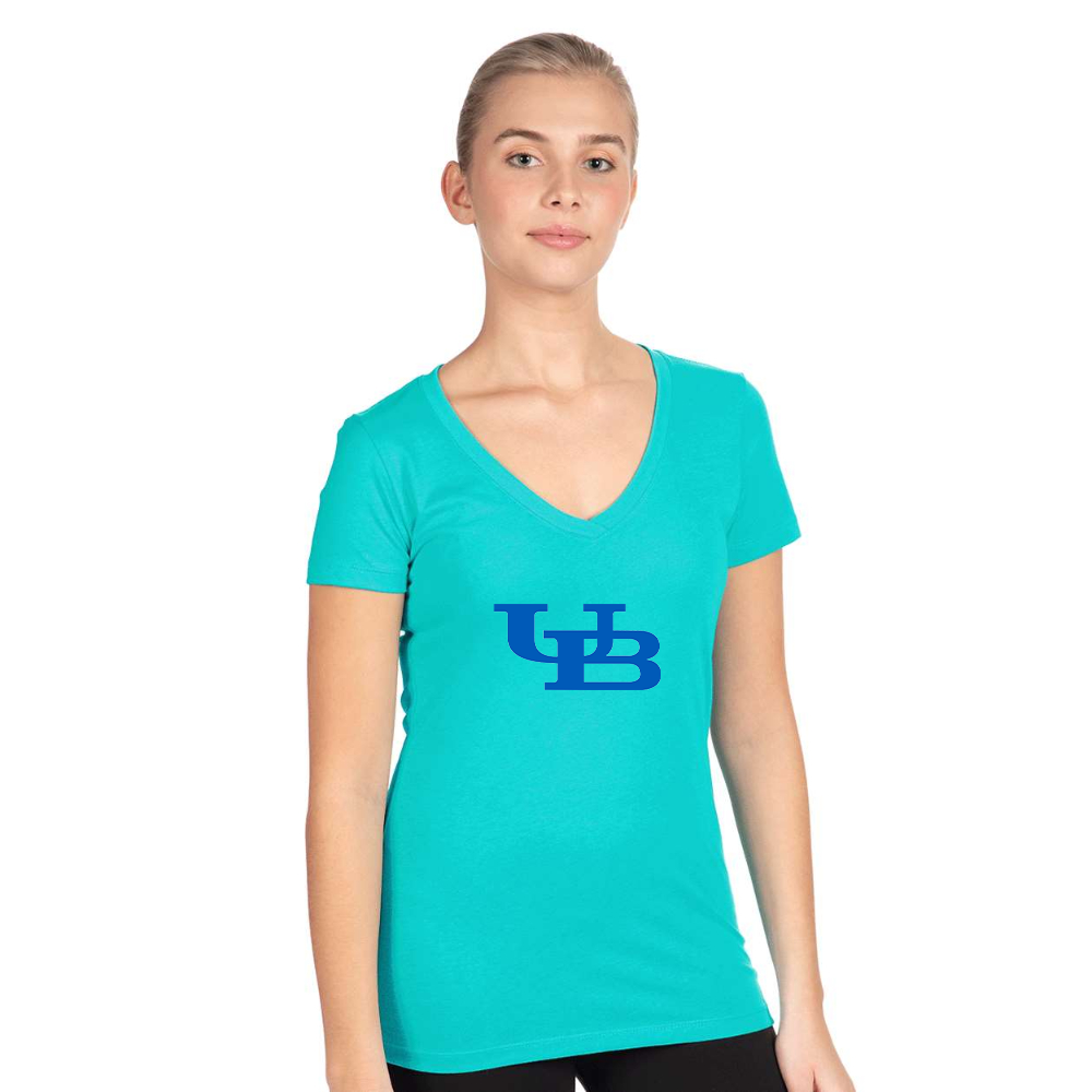 Women's Buffalo Bulls  Next Level V-Neck T-Shirt