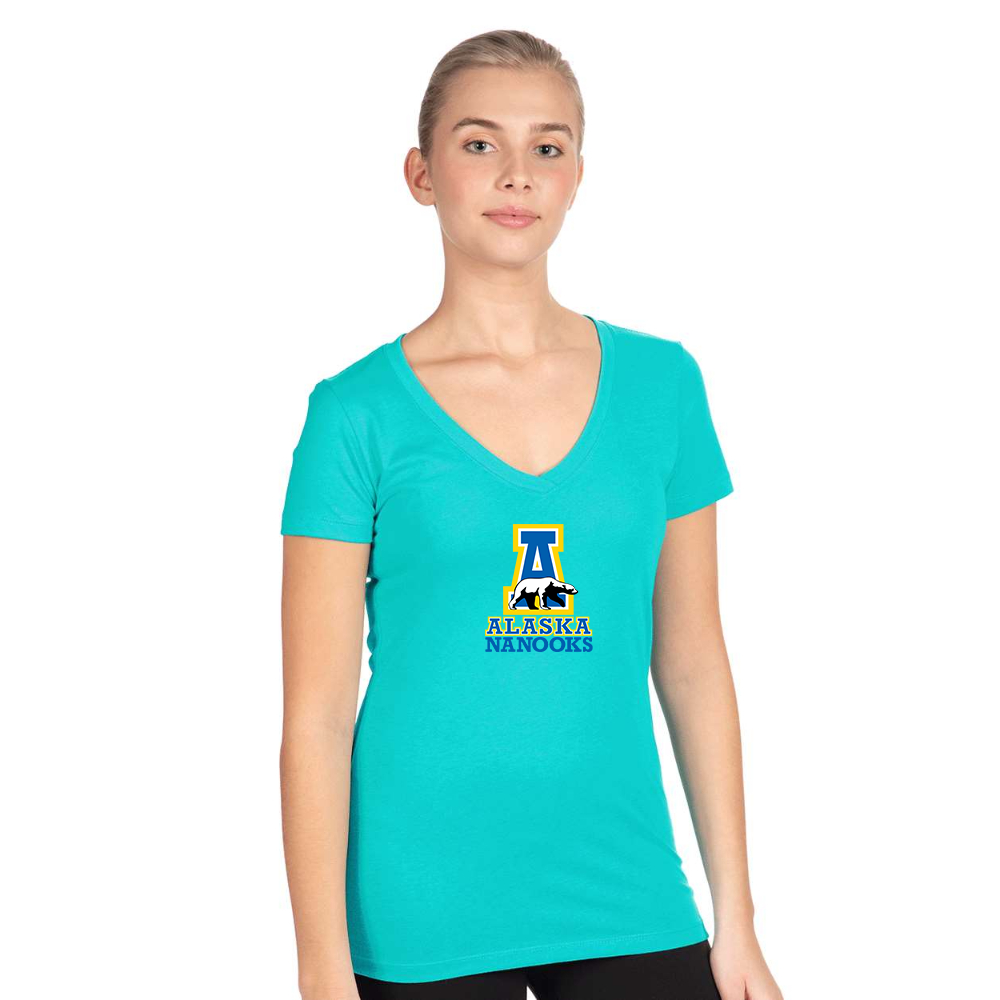 Women's Alaska Nanooks Next Level V-Neck T-Shirt