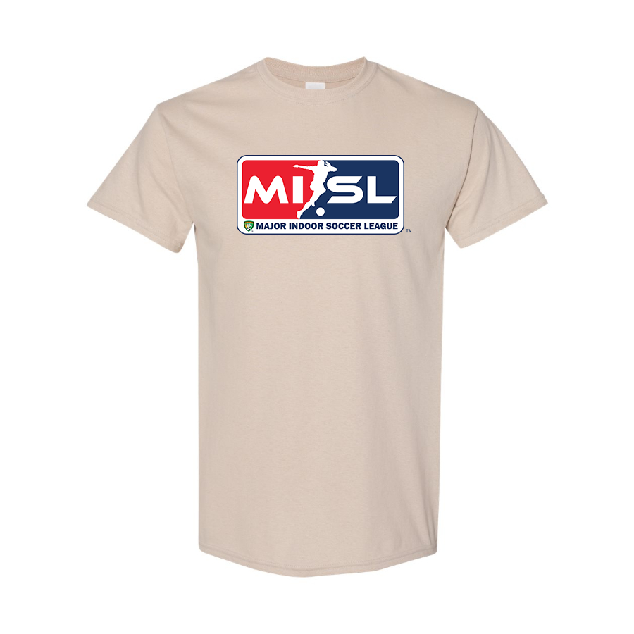 Men's Major Indoor Soccer League Logo Cotton T-Shirt