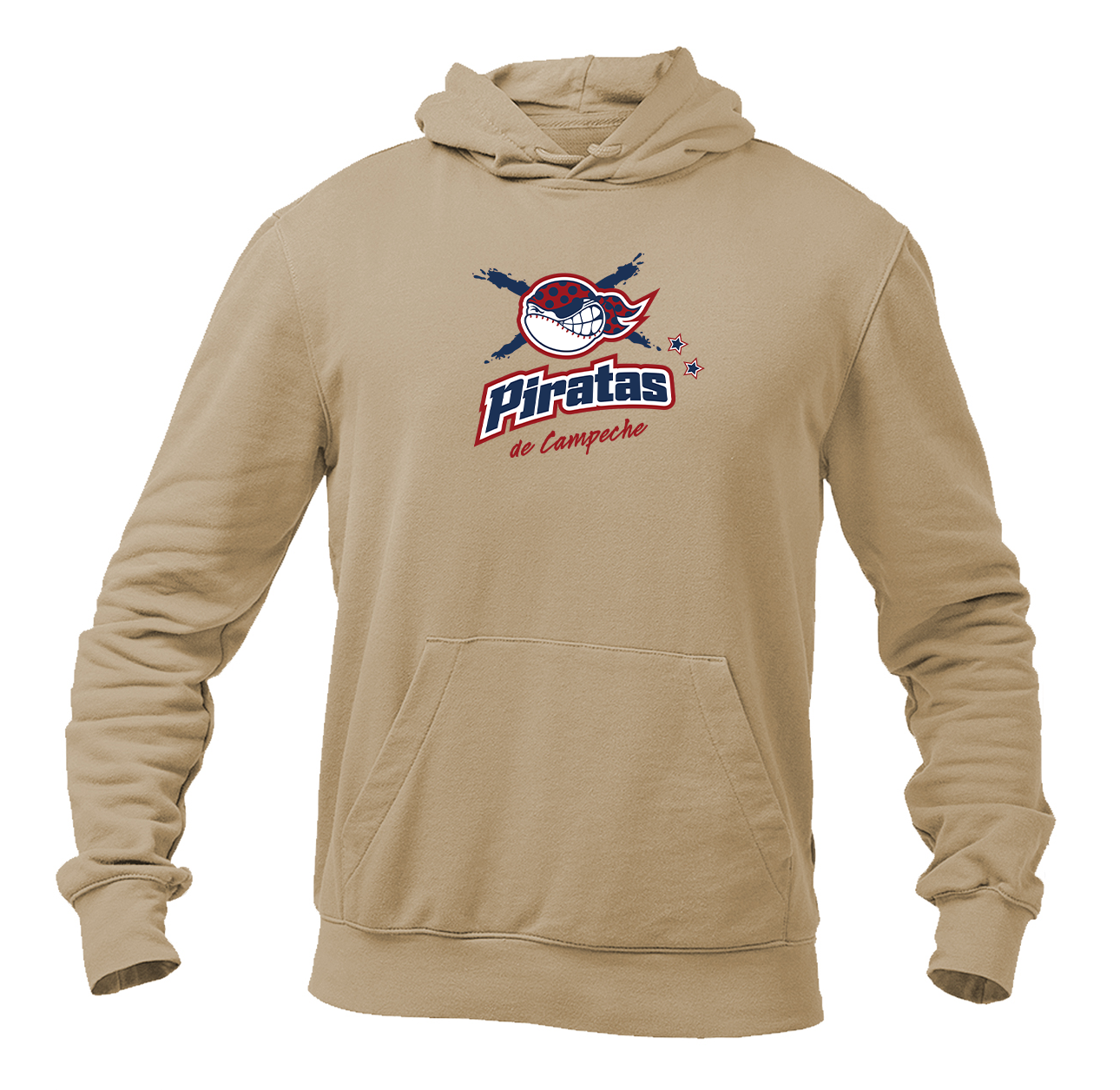 Men's Campeche Piratas  Logo Pullover Hoodie