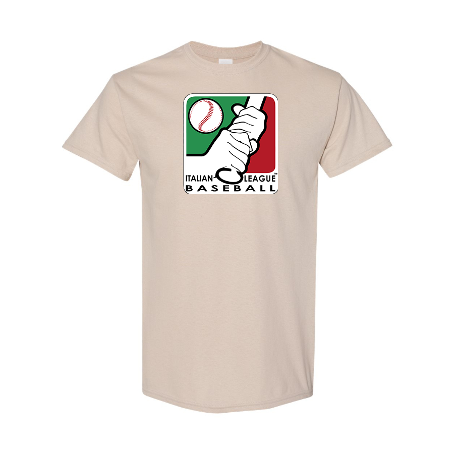 Men's Italian Baseball League Logo Cotton T-Shirt