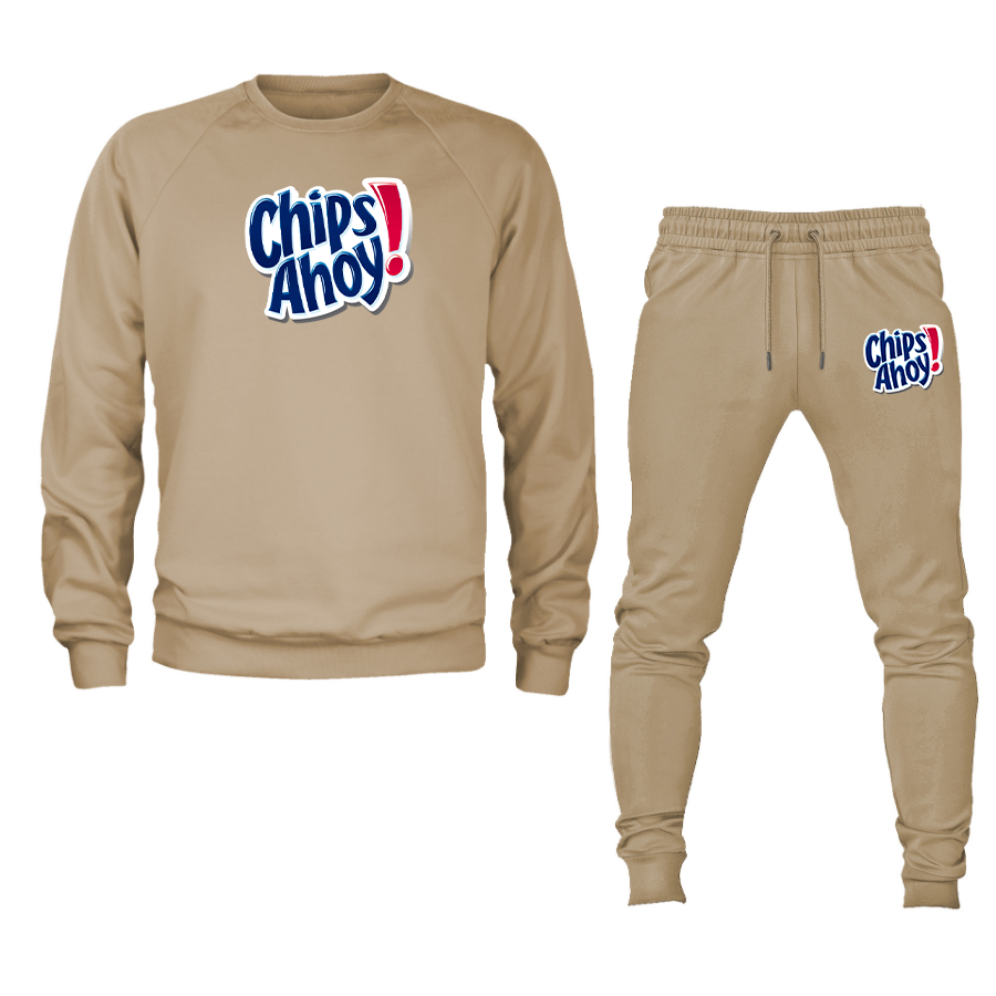 Men's Chips Ahoy Crewneck Sweatshirt Joggers Suit