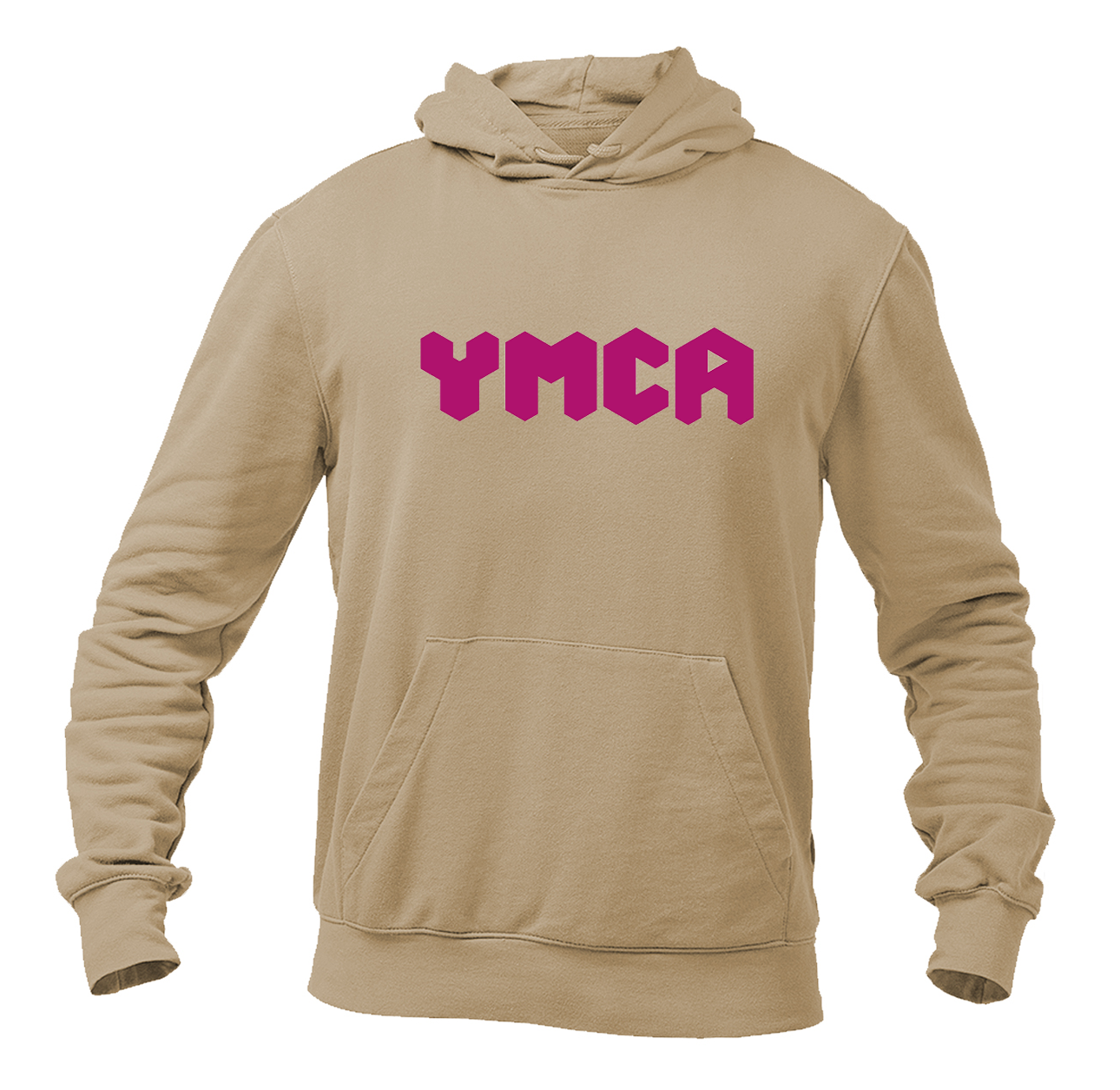 Men's YMCA Mauve Softstyle Midweight Hooded Sweatshirt