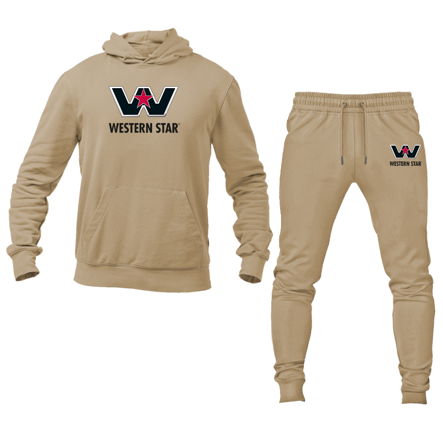 Men's Western Star Logo Hoodie Joggers Set