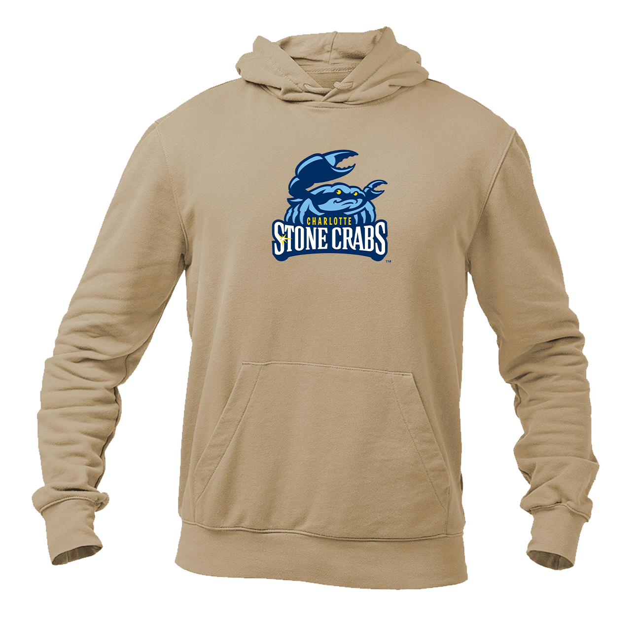 Men's Charlotte Stone Crabs Logo Pullover Hoodie