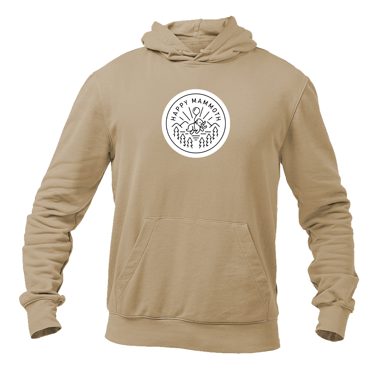 Men's Happy Mammoth Logo Pullover Hoodie