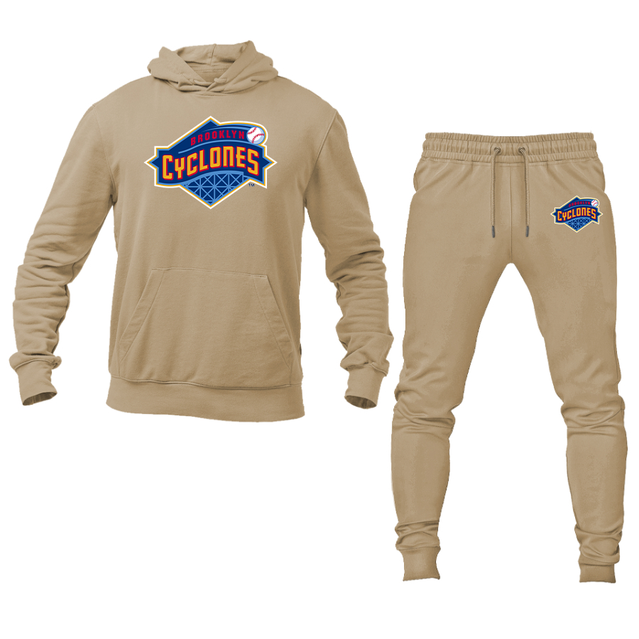 Men's Brooklyn Cyclones Logo Hoodie Joggers Set