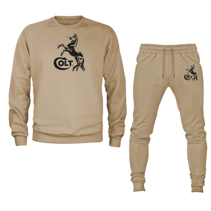 Men's Colt Horse Crewneck Sweatshirt Joggers Suit