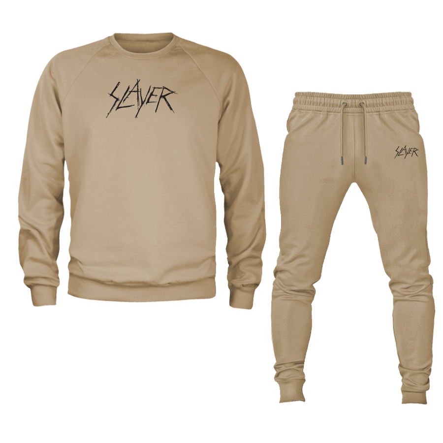 Men's  Slayer Carved Crewneck Sweatshirt Joggers Suit