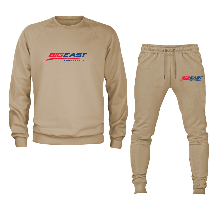 Men's Big East Conference Crewneck Sweatshirt Joggers Suit