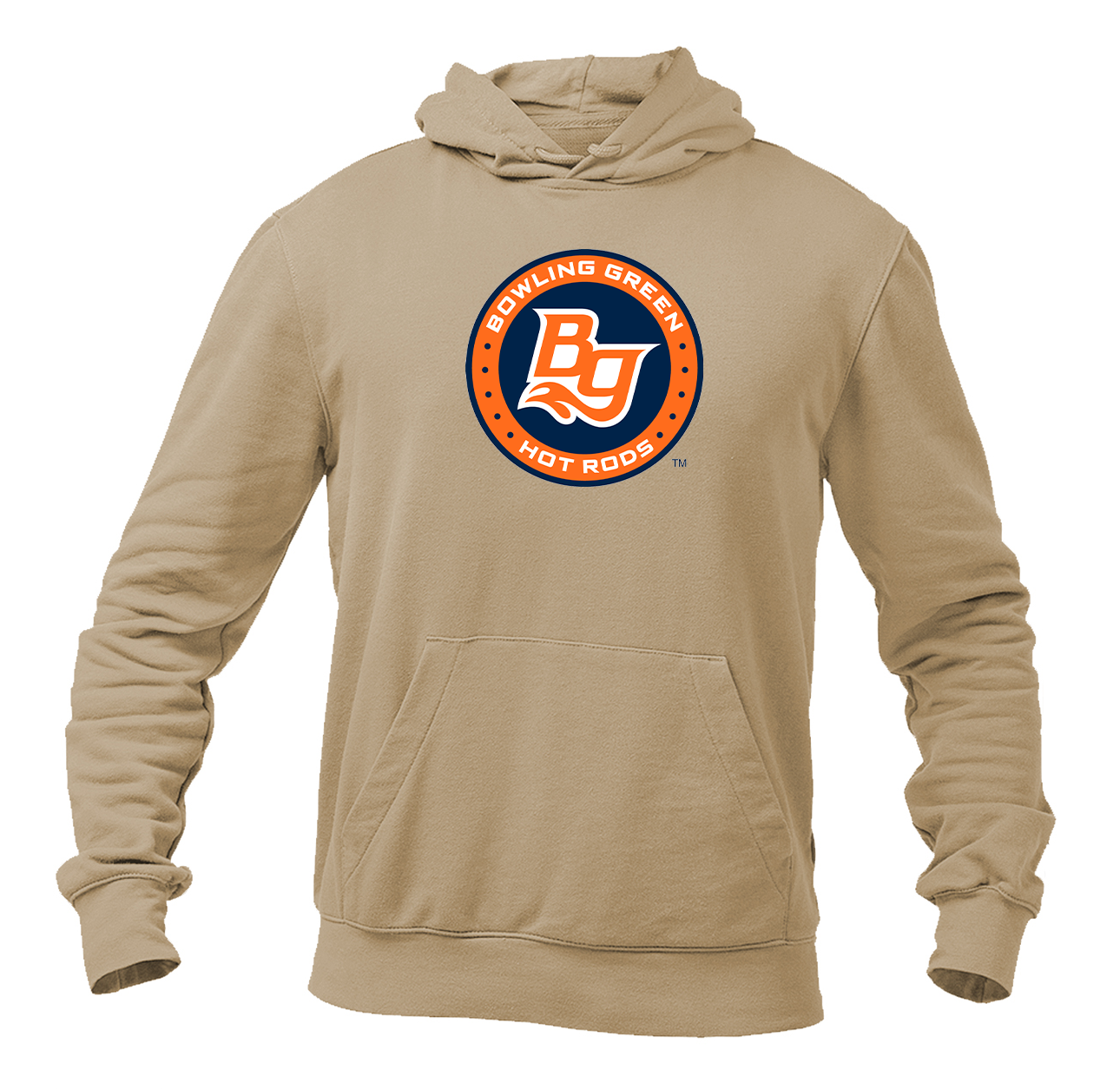 Men's Bowling Green Hot Rods Logo Pullover Hoodie