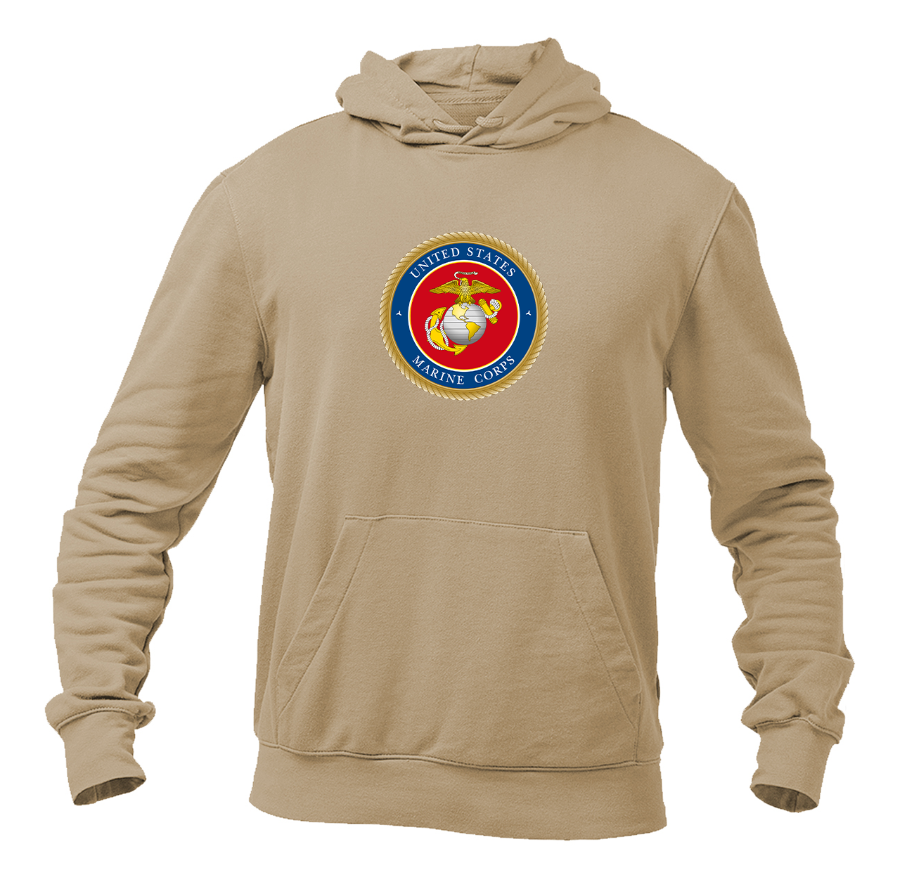 Men's USMC Emblem Softstyle Midweight Hooded Sweatshirt
