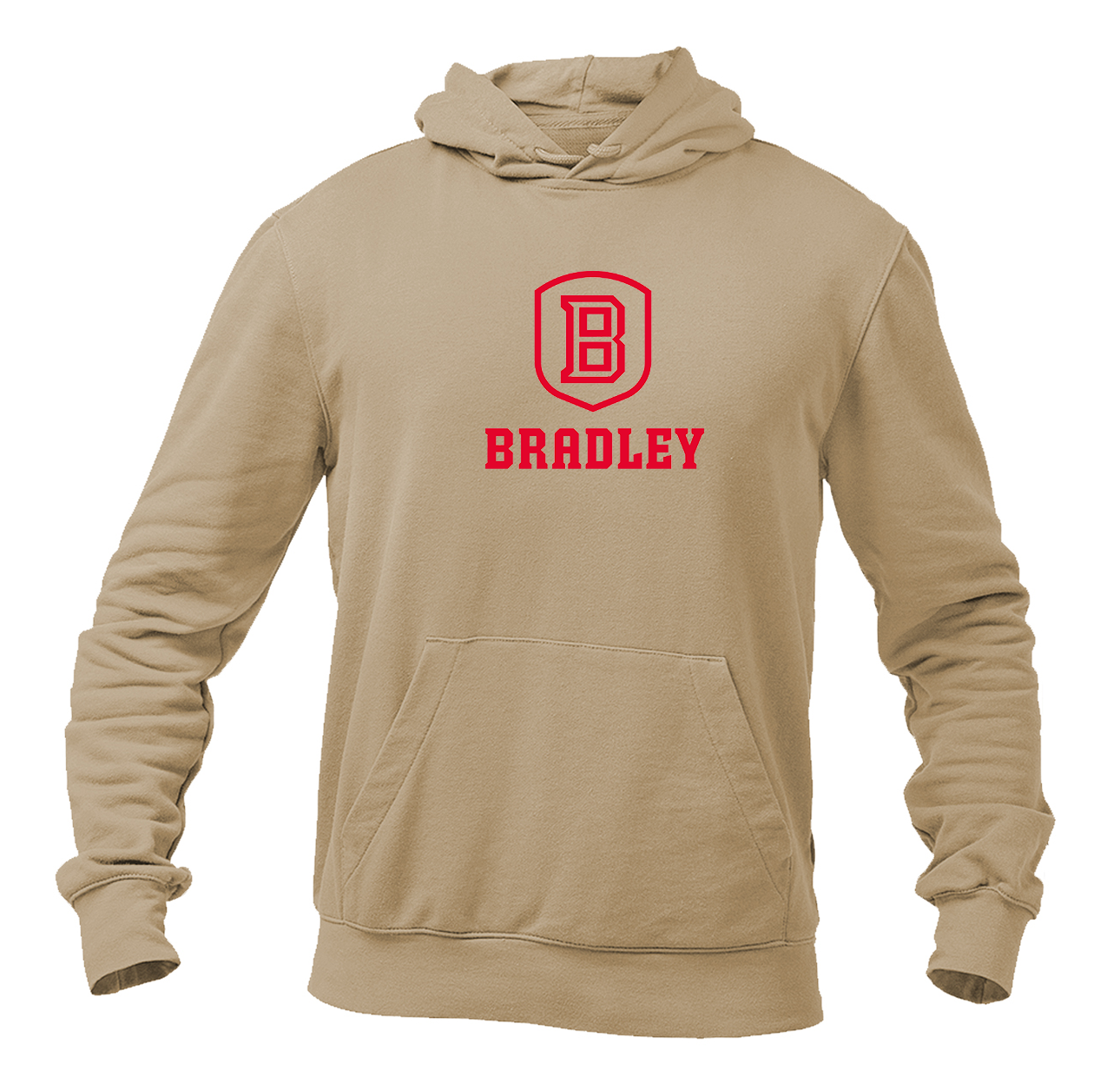 Men's Bradley Braves Softstyle Midweight Hooded Sweatshirt