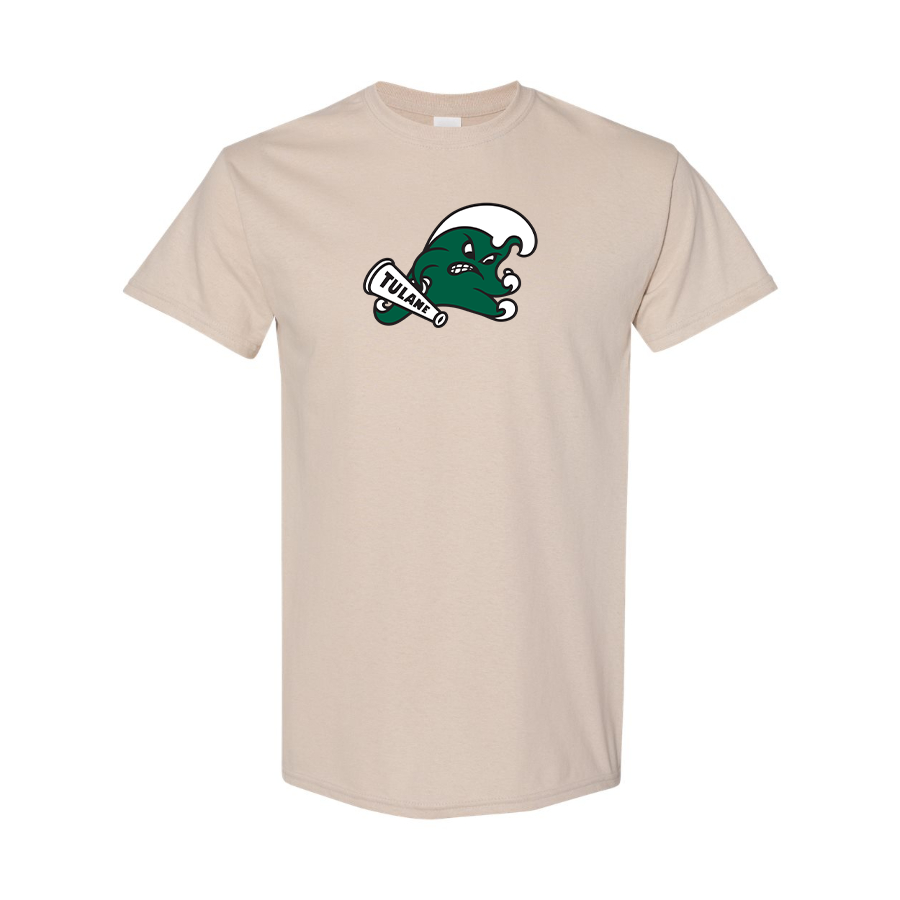 Men's Tulane Green Wave Logo   Cotton T-Shirt
