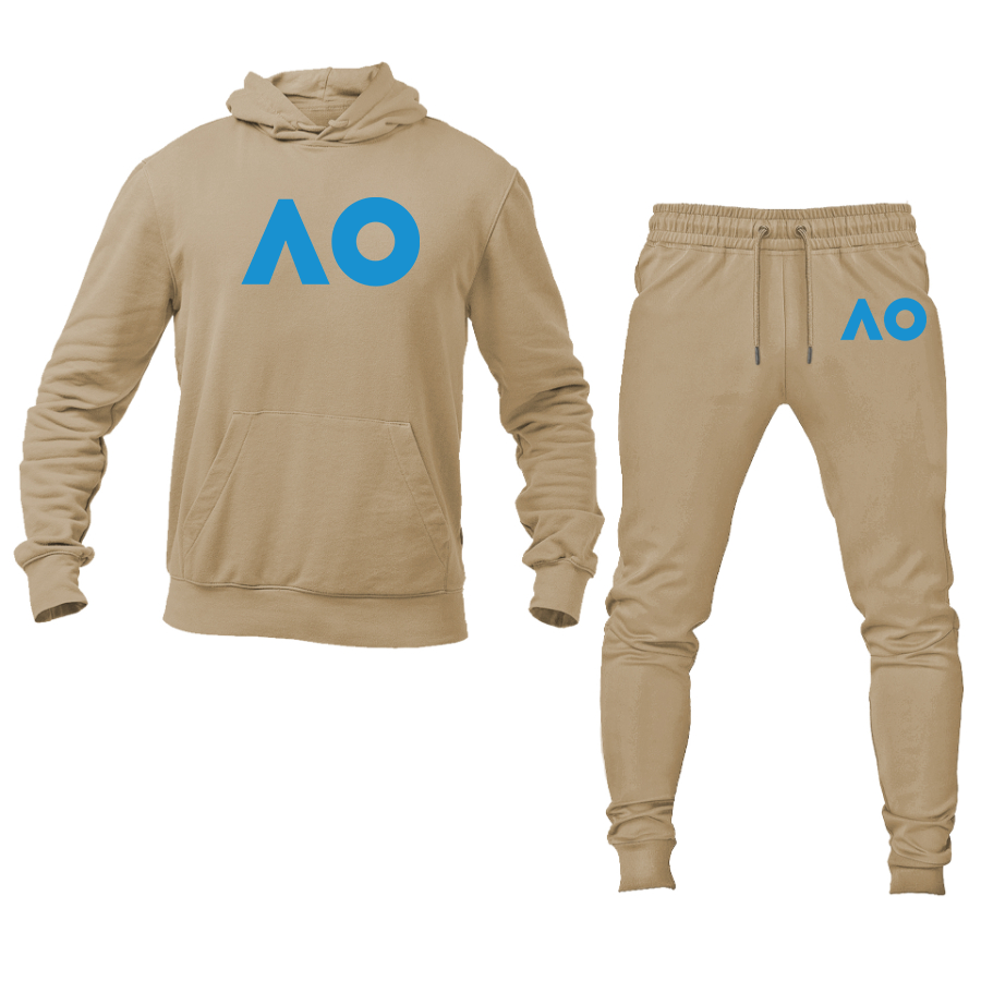 Men's Australian Open Logo Hoodie Joggers Set