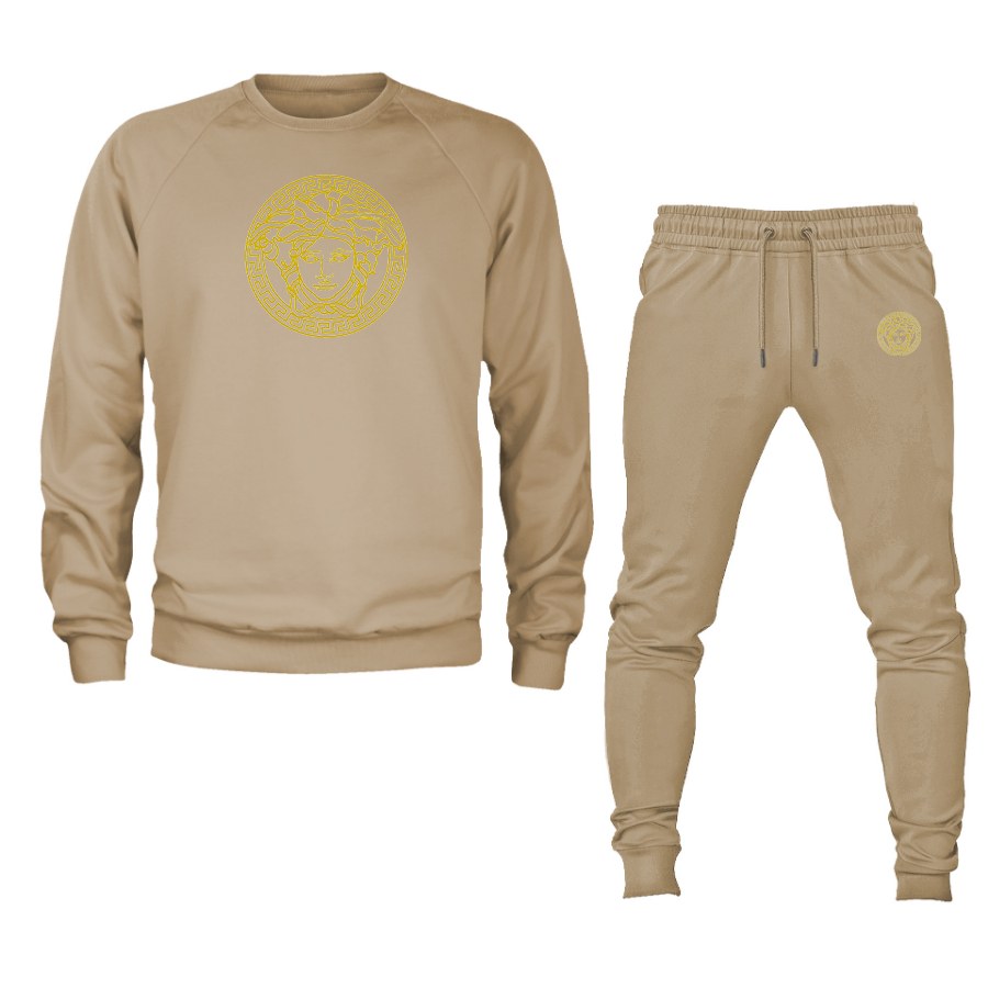 Men's Versace Thumbnail Crewneck Sweatshirt Joggers Suit