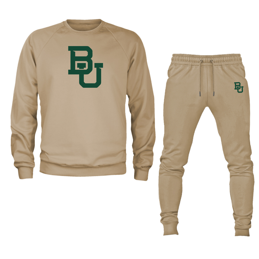 Men's Baylor Bears  Crewneck Sweatshirt Joggers Suit