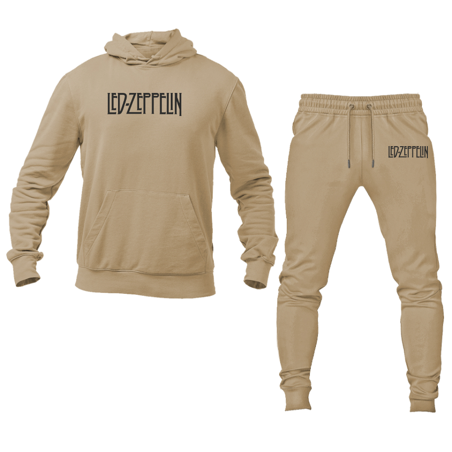 Men's Led Zeppelin Logo Hoodie Joggers Set