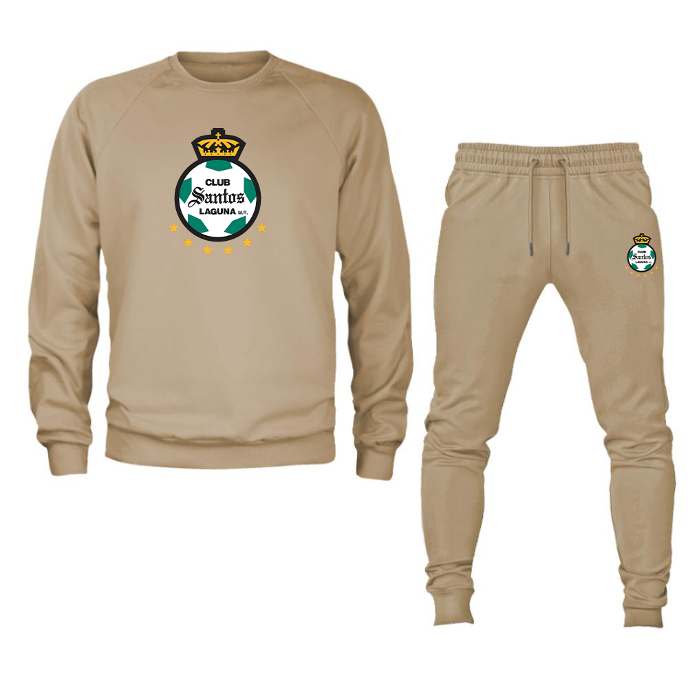 Men's Santos Laguna Soccer Crewneck Sweatshirt Joggers Suit