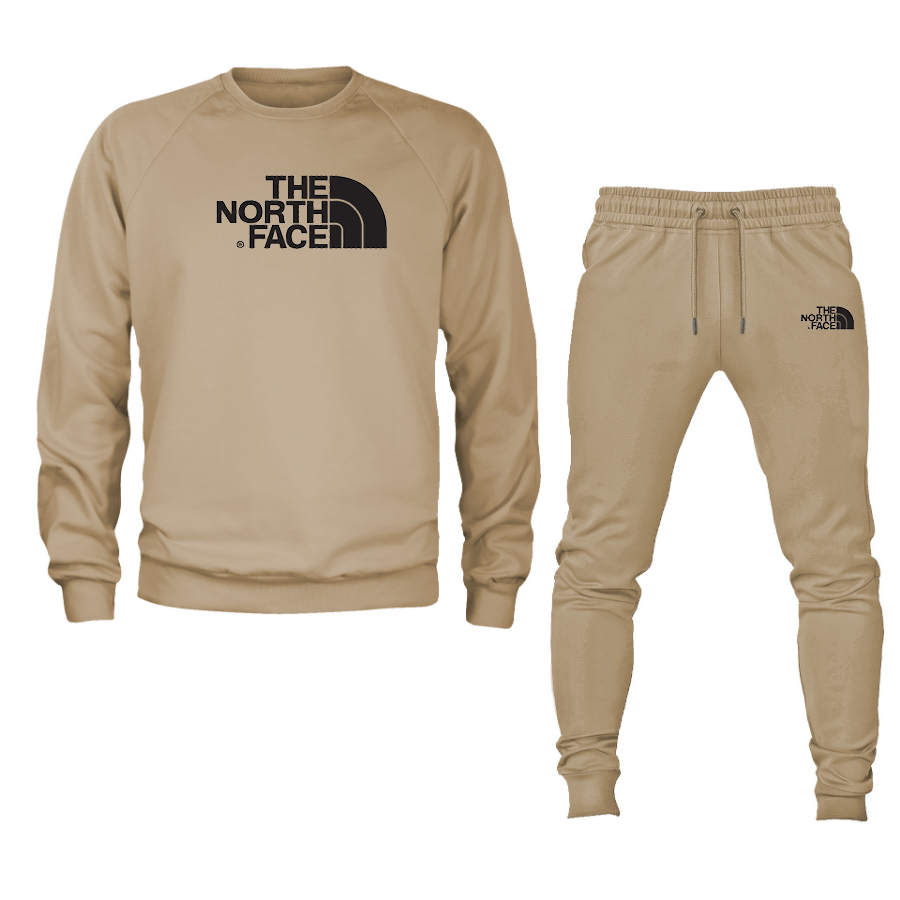 Men's  The North Face Black Crewneck Sweatshirt Joggers Suit